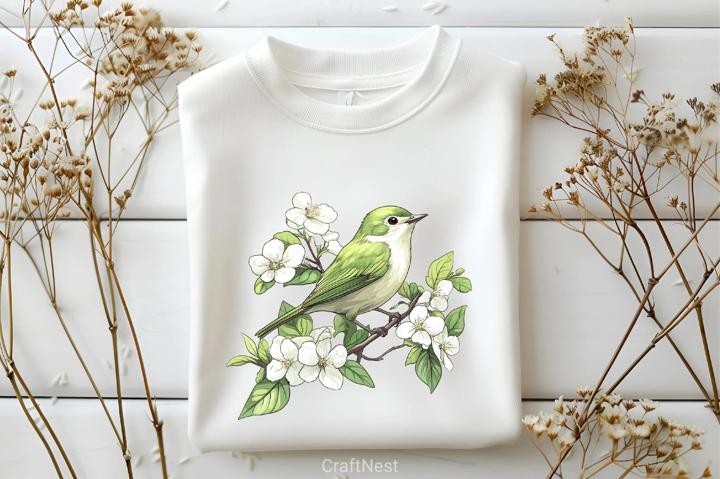 Green Blossom Spring Clipart Bundle - CraftNest - Digital Crafting and Art