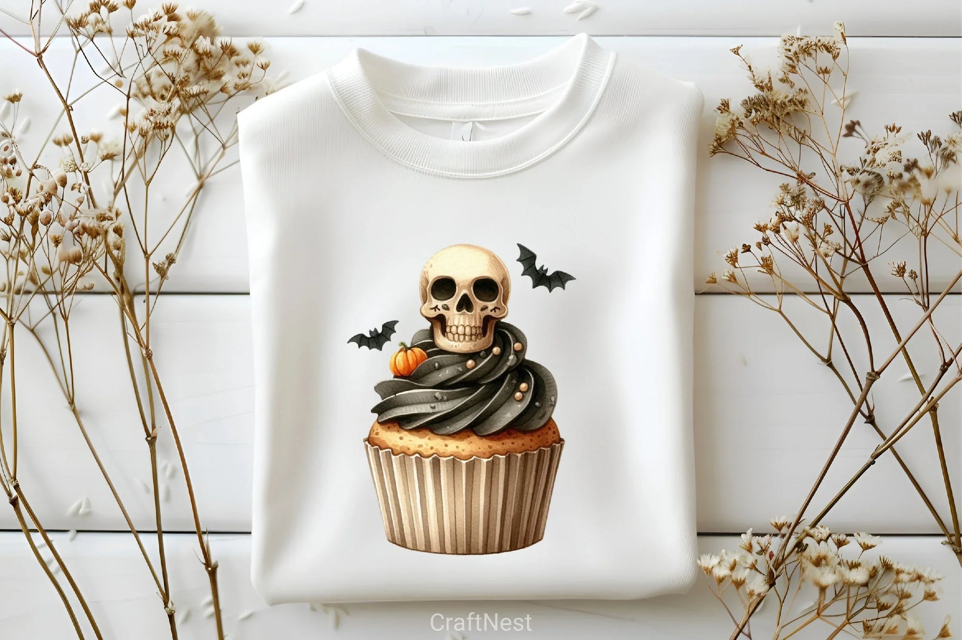 Beige & Black Halloween Clipart Bundle 1 - CraftNest - Digital Crafting and Art