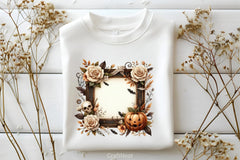 Brown Halloween & White Roses Clipart Bundle 3 - CraftNest - Digital Crafting and Art