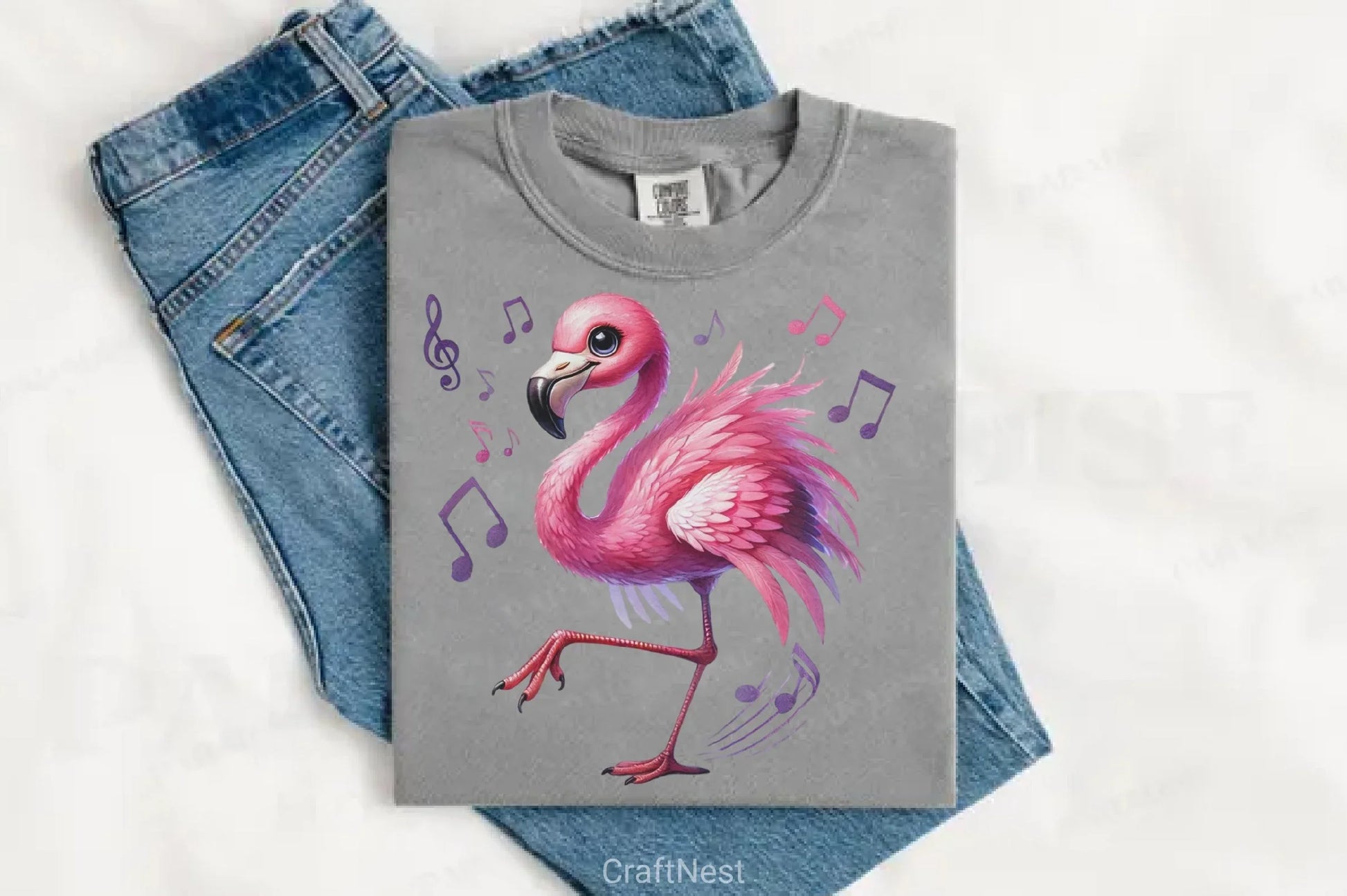 Funny Flamingo Clipart Bundle 5 - CraftNest - Digital Crafting and Art