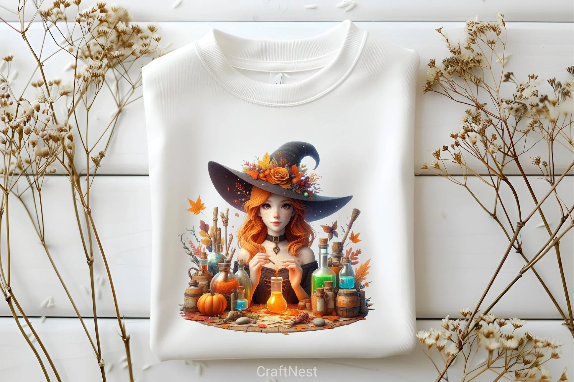 Witch Autumn Clipart Bundle 1 - CraftNest - Digital Crafting and Art