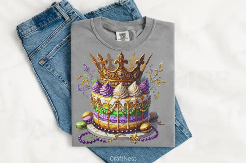 Mardi Gras King Cake Clipart Bundle - CraftNest - Digital Crafting and Art