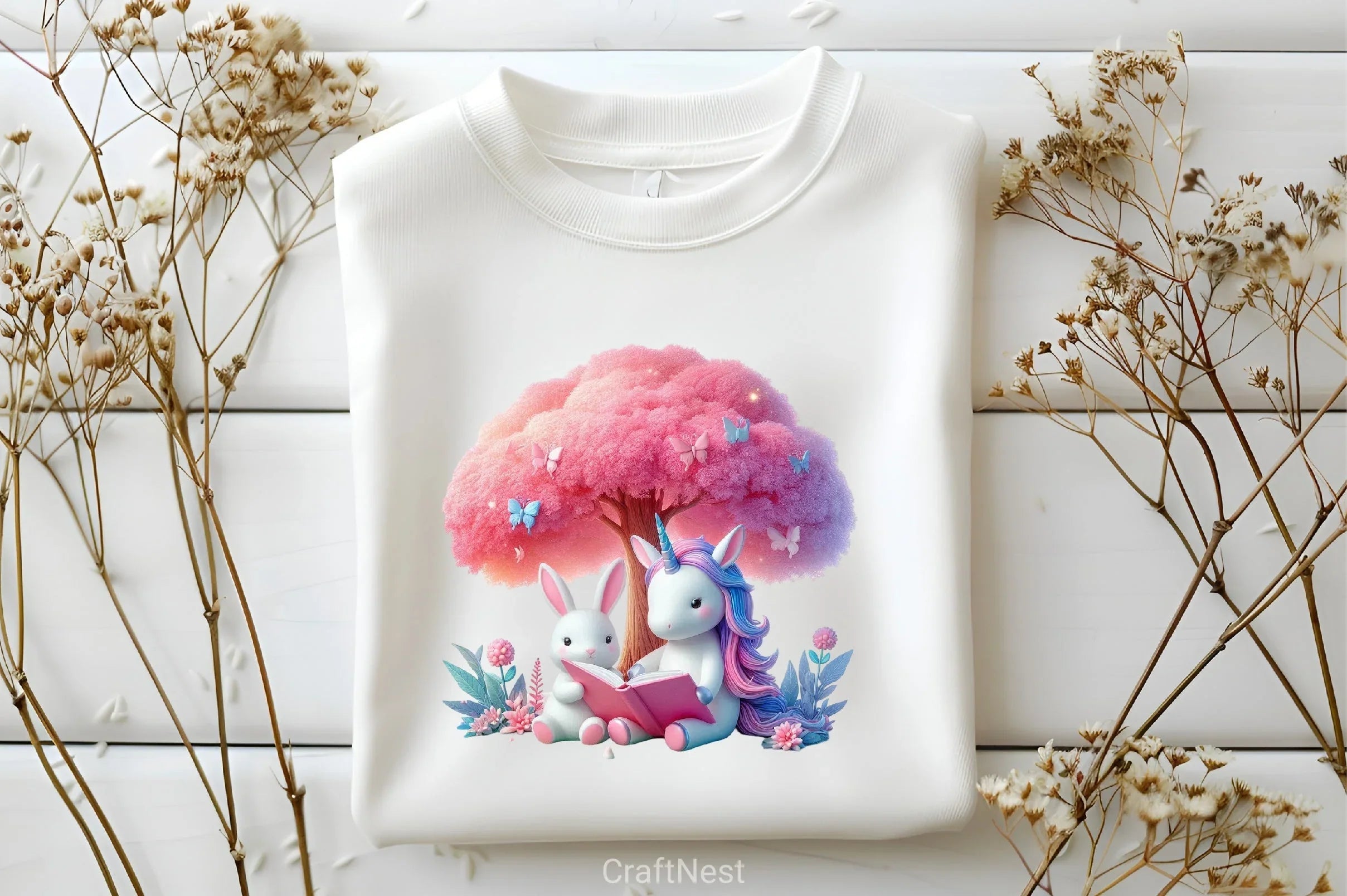 Cute Unicorn Reading Clipart Bundle - CraftNest - Digital Crafting and Art