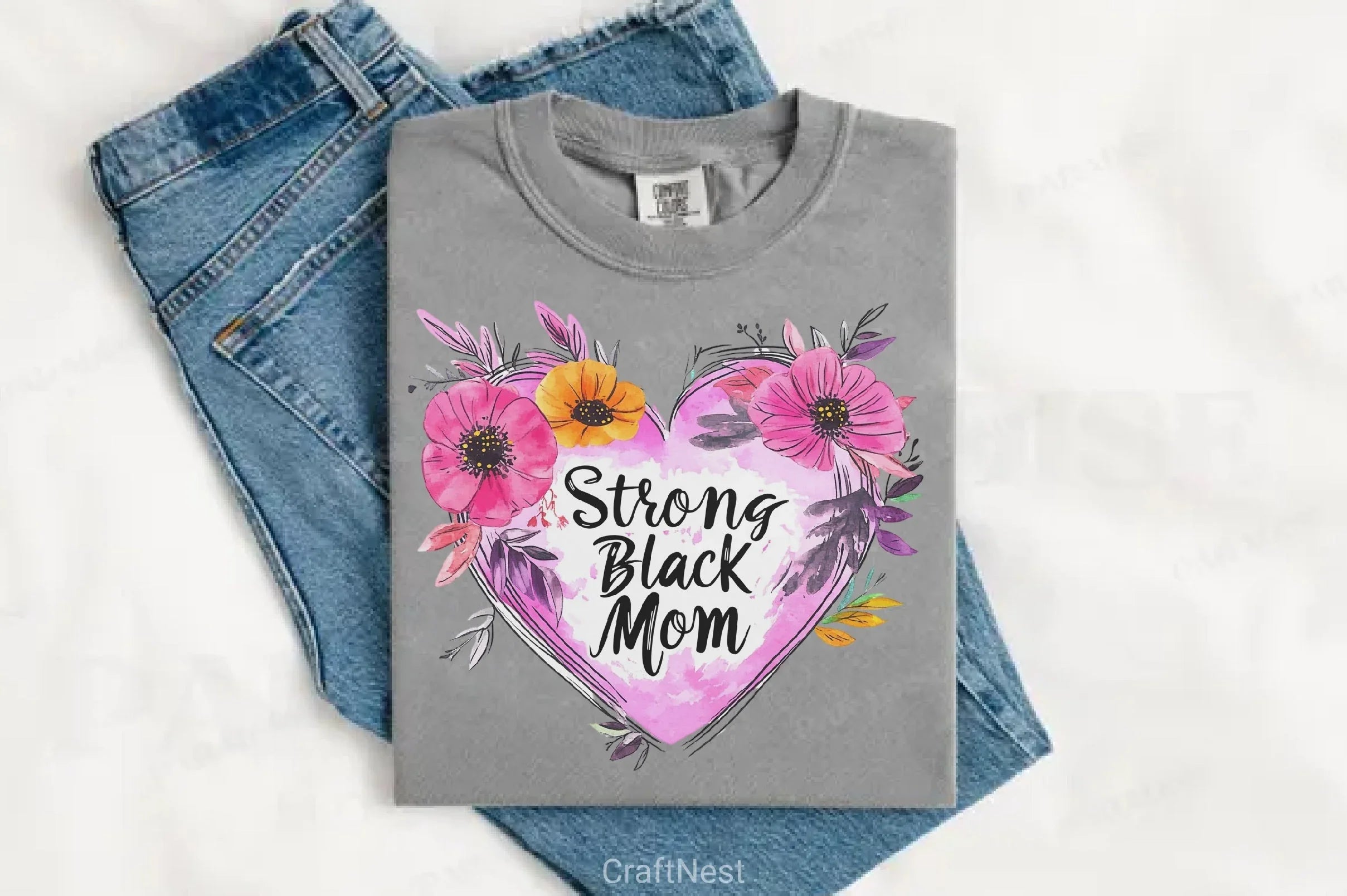 Black Mother's Day Clipart Bundle - CraftNest - Digital Crafting and Art