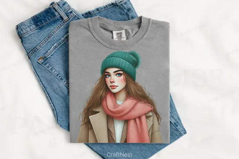 Winter Fashion Clipart Bundle 1 - CraftNest - Digital Crafting and Art