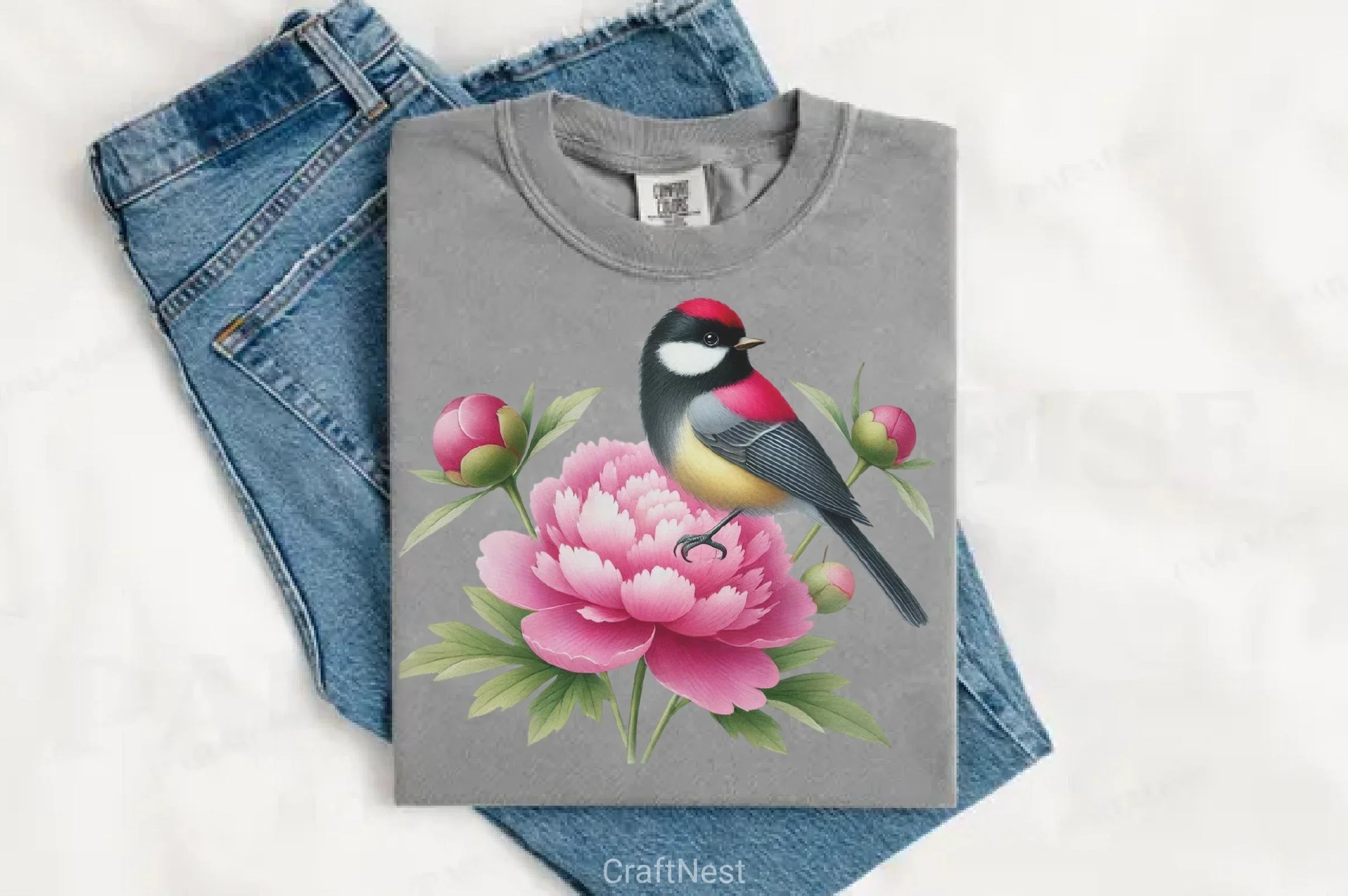 Spring Evening Grosbeak Bird Clipart Bundle - CraftNest - Digital Crafting and Art