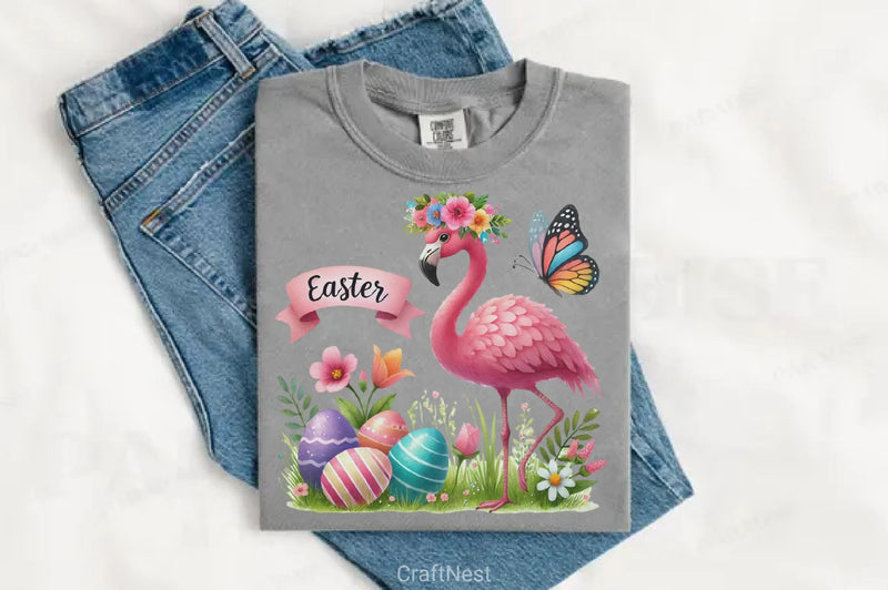Easter Flamingo Clipart Bundle - CraftNest - Digital Crafting and Art