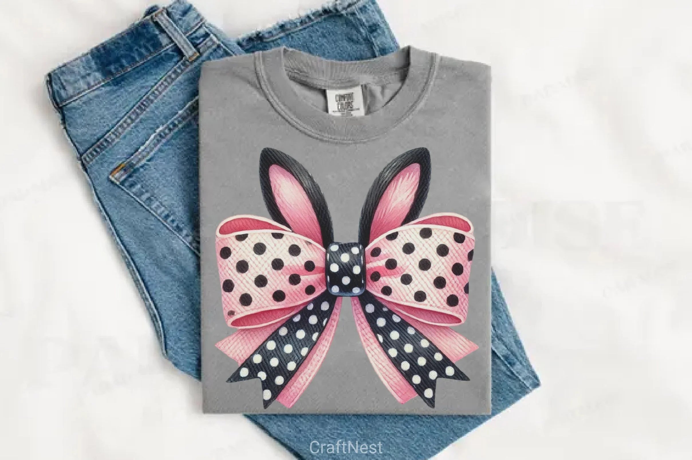 Easter Bunny Bow Clipart Bundle 3 - CraftNest - Digital Crafting and Art