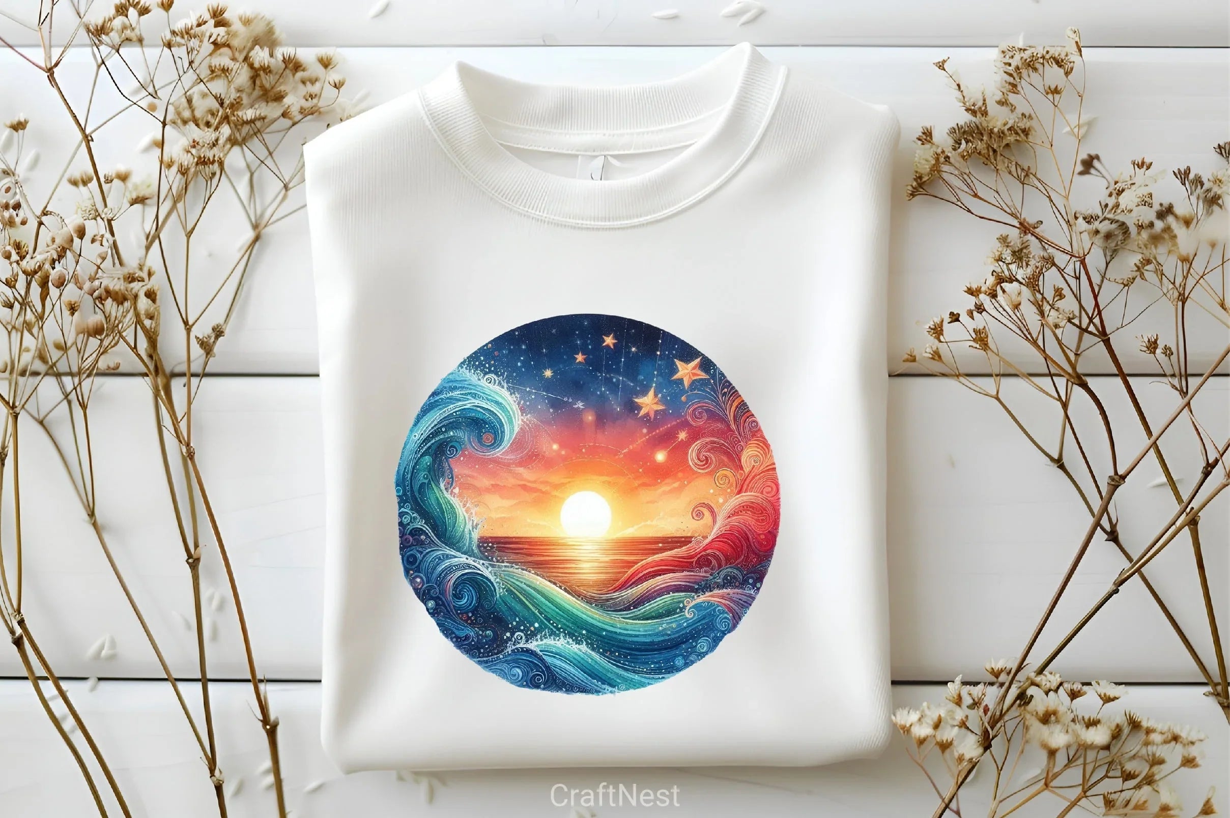 Boho Summer Clipart Bundle 4 - CraftNest - Digital Crafting and Art