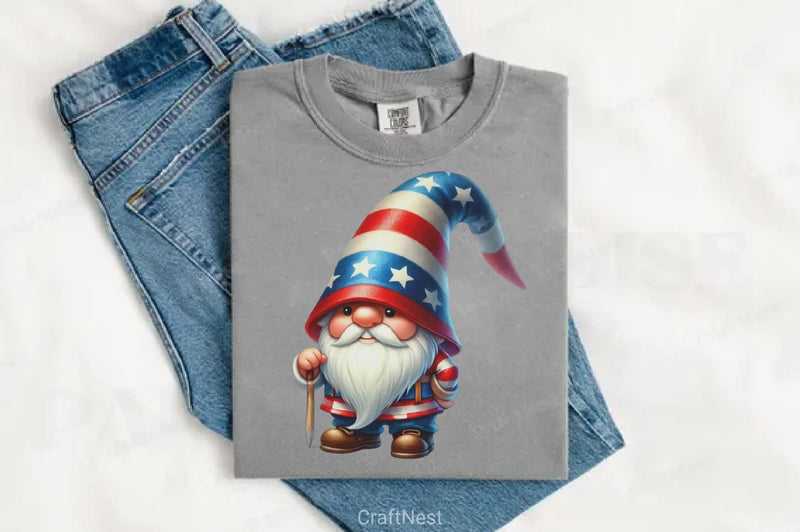 Patriotic Gnome Clipart Bundle 3 - CraftNest - Digital Crafting and Art