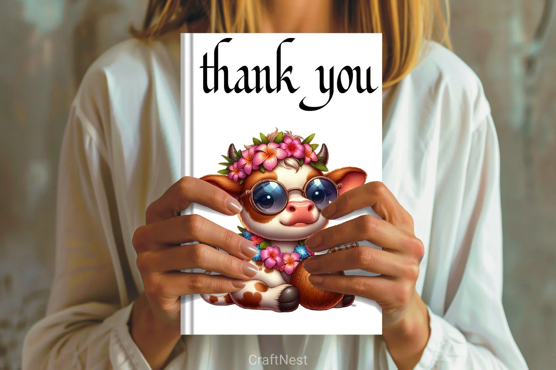 Hawaii Funny Cows Clipart Bundle - CraftNest - Digital Crafting and Art