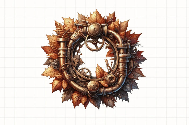 Steampunk Autumn Clipart Bundle - CraftNest - Digital Crafting and Art
