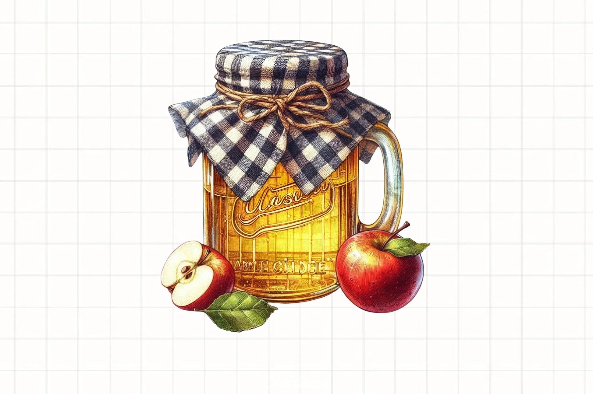 Gingham Autumn Clipart Bundle 4 - CraftNest - Digital Crafting and Art