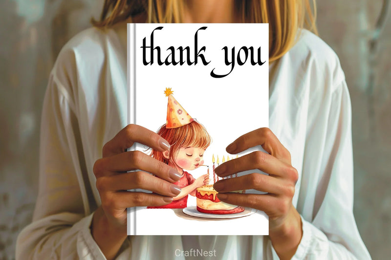 Red Kids Birthday Clipart Bundle - CraftNest - Digital Crafting and Art