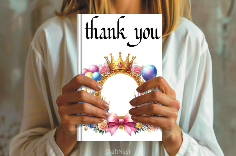 Gold Princess Birthday Clipart Bundle - CraftNest - Digital Crafting and Art