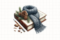 Autumn Fall Books Clipart Bundle - CraftNest - Digital Crafting and Art