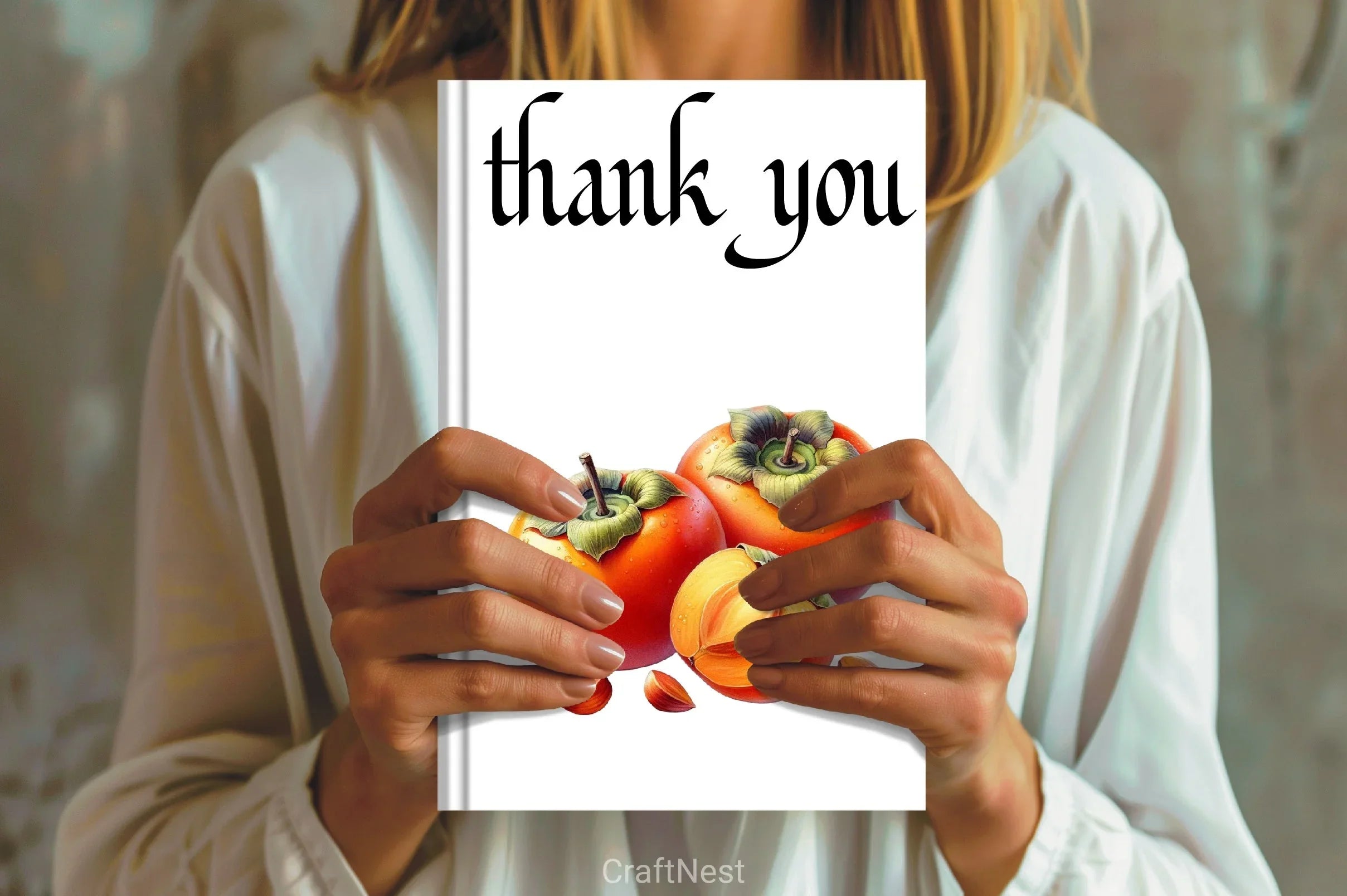 Persimmon Fruit Clipart Bundle - CraftNest - Digital Crafting and Art