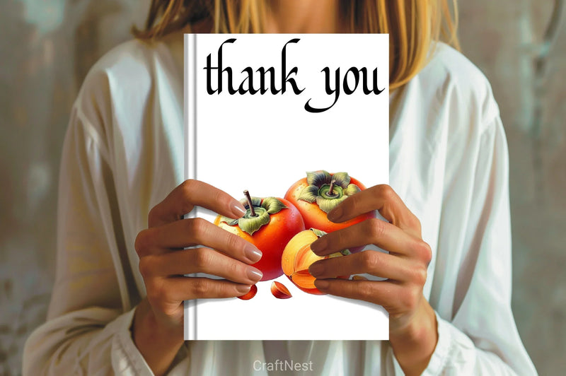 Persimmon Fruit Clipart Bundle - CraftNest - Digital Crafting and Art