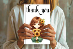 Girls Fall Flowers Clipart Bundle - CraftNest - Digital Crafting and Art