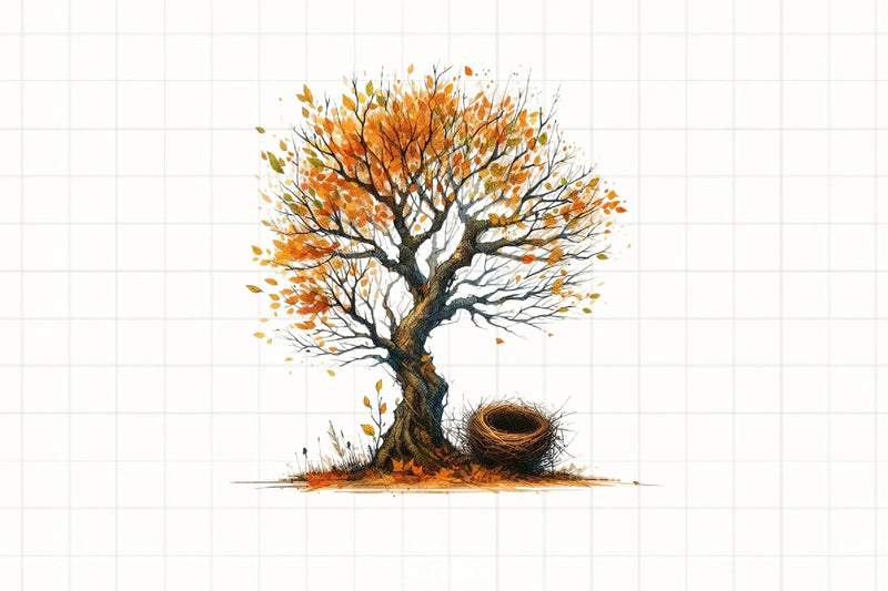 Autumn Tree Clipart Bundle 4 - CraftNest - Digital Crafting and Art