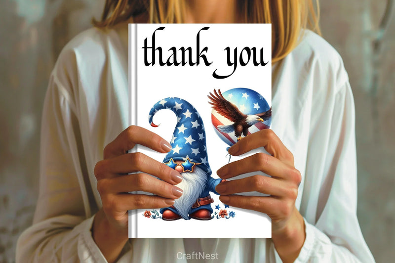 Patriotic Gnome Clipart Bundle 2 - CraftNest - Digital Crafting and Art