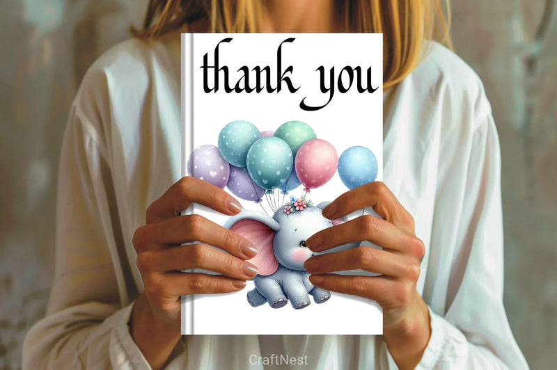 Cute Elephant Clipart Bundle 2 - CraftNest - Digital Crafting and Art