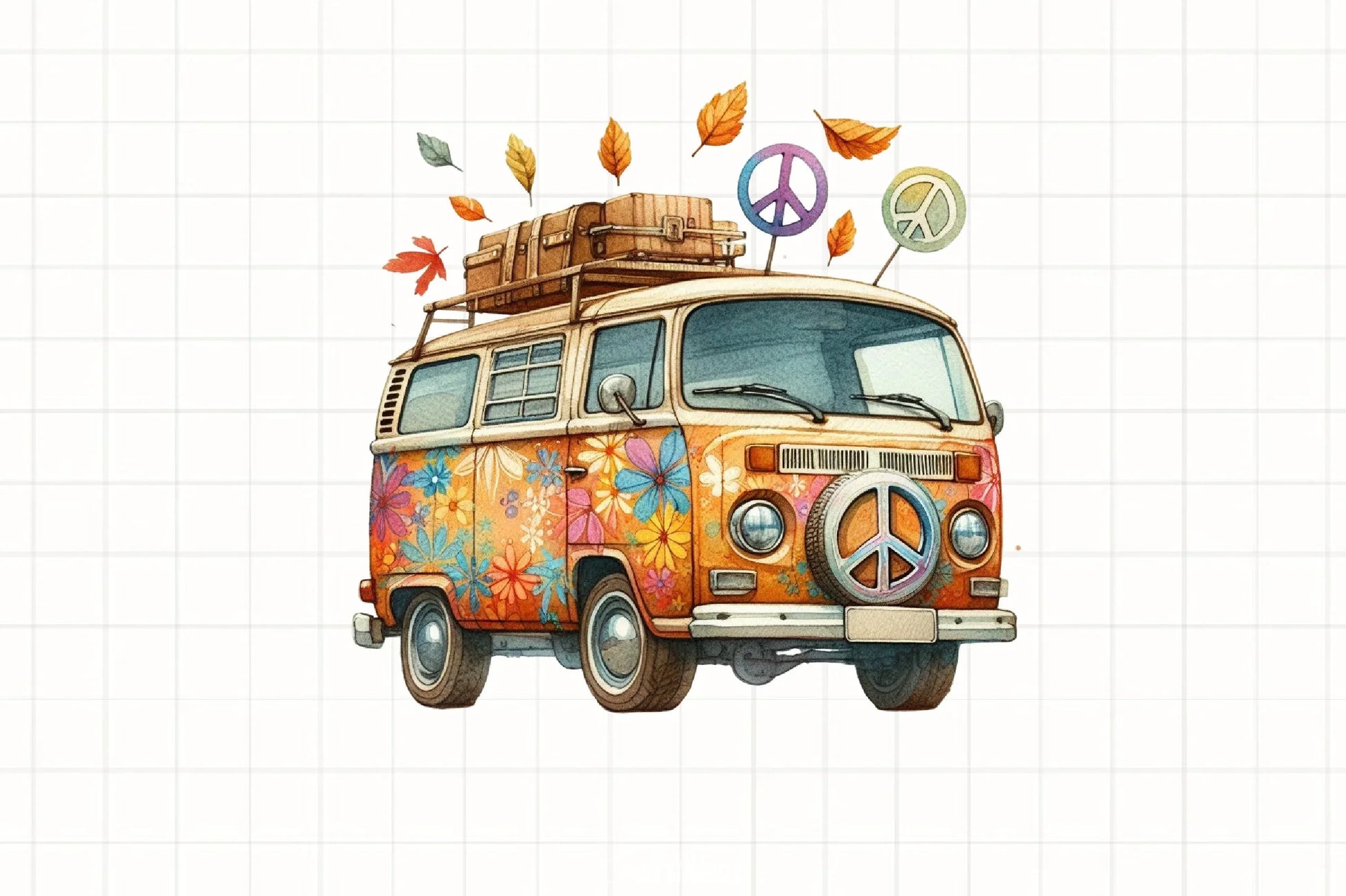 Retro Autumn Clipart Bundle - CraftNest - Digital Crafting and Art