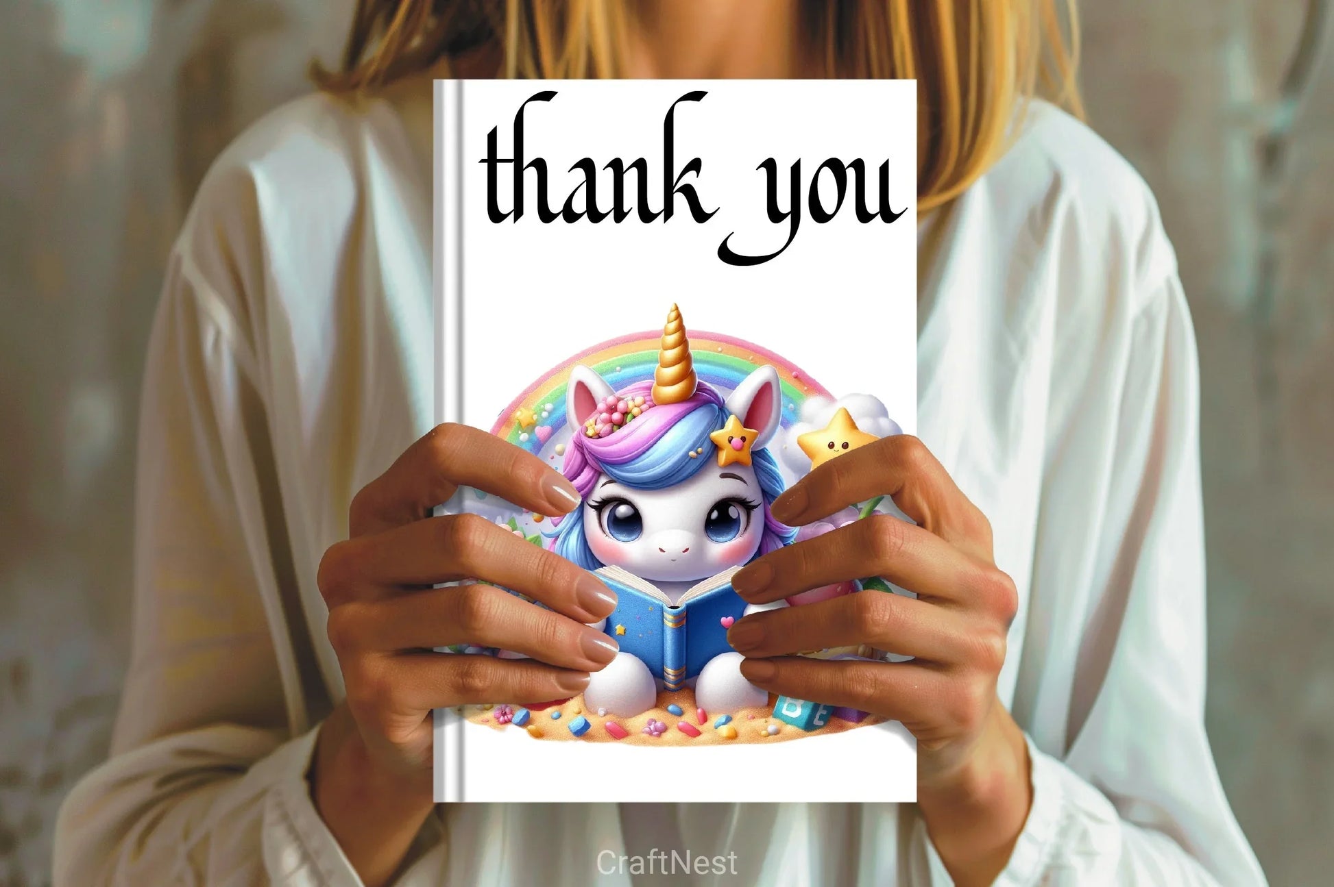 Cute Unicorn Reading Clipart Bundle - CraftNest - Digital Crafting and Art