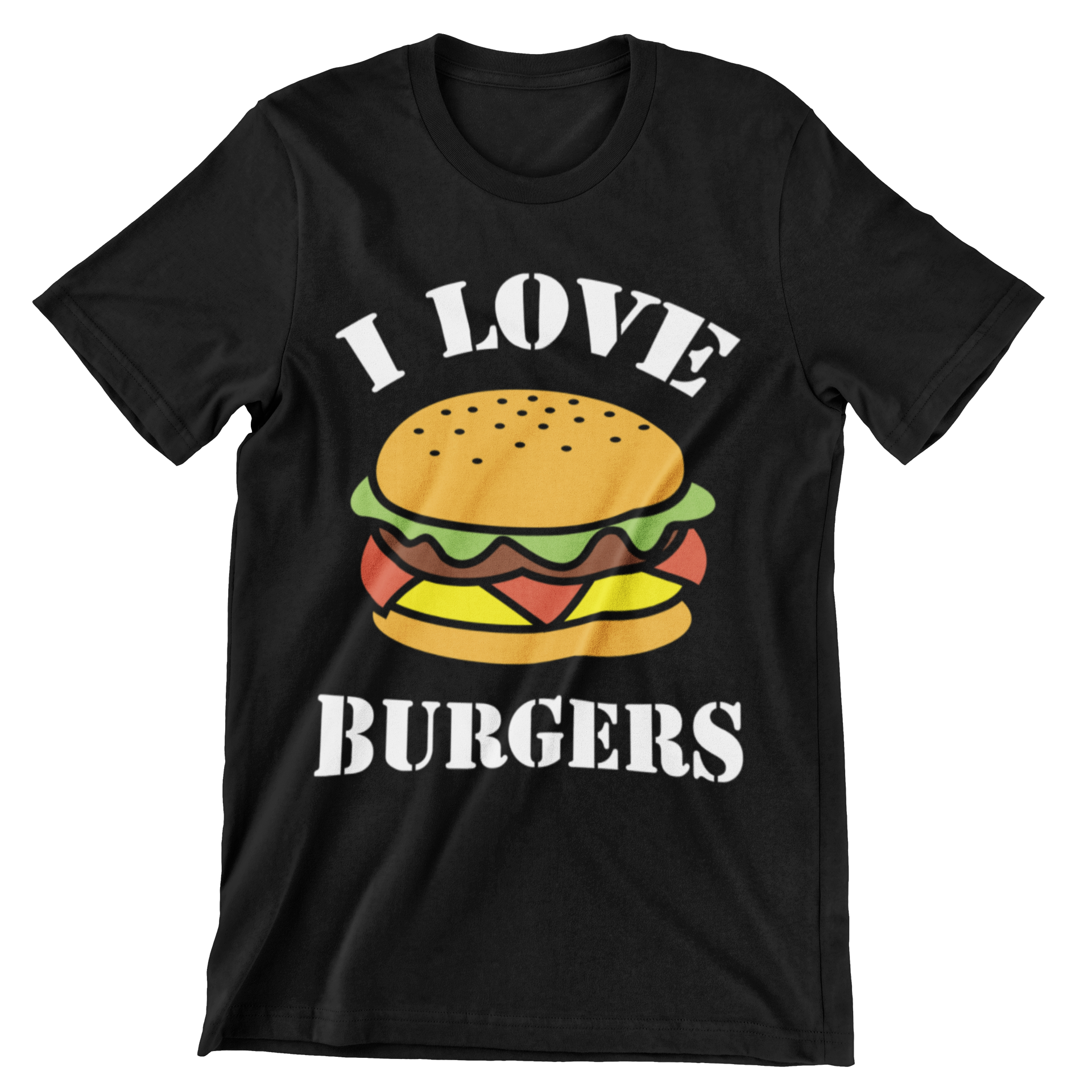 I Love Burgers T-Shirt - CraftNest - Digital Crafting and Art