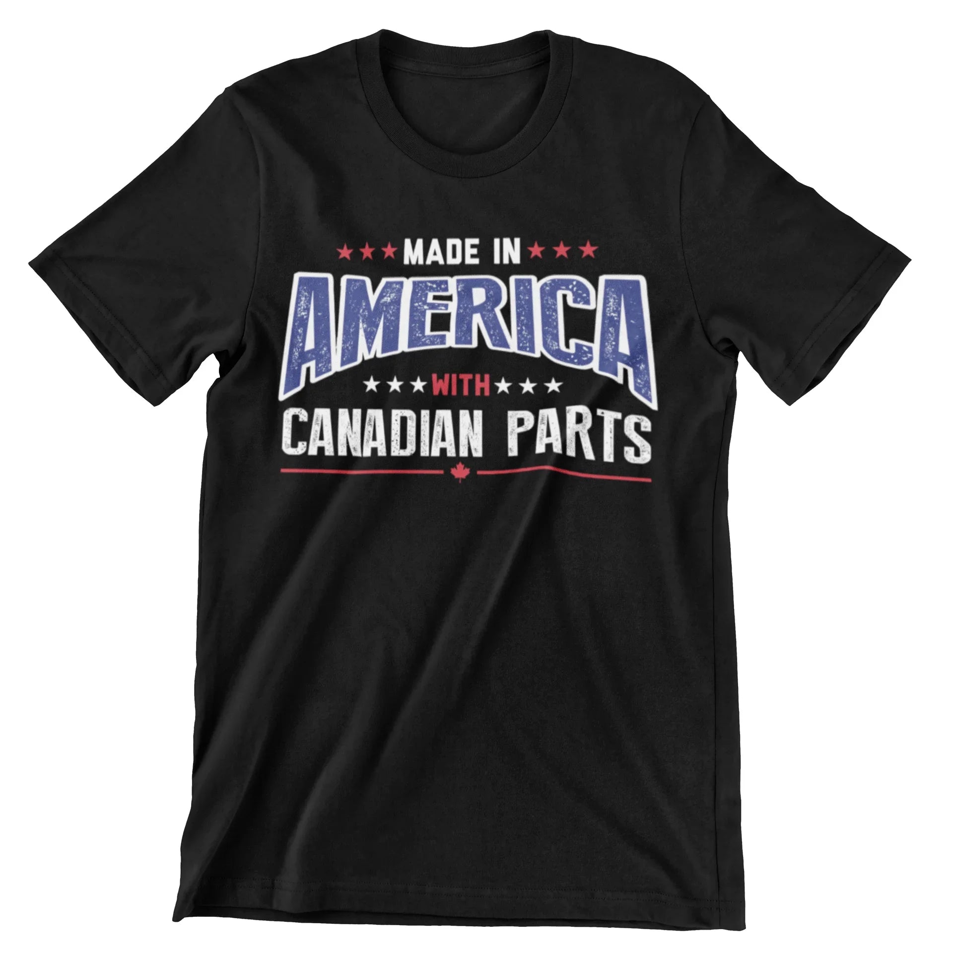 Made In America With Canadian Parts T-Shirt - CraftNest - Digital Crafting and Art