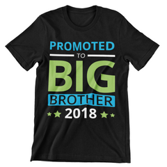 Promoted to Big Brother - 2018 T-Shirt - CraftNest - Digital Crafting and Art
