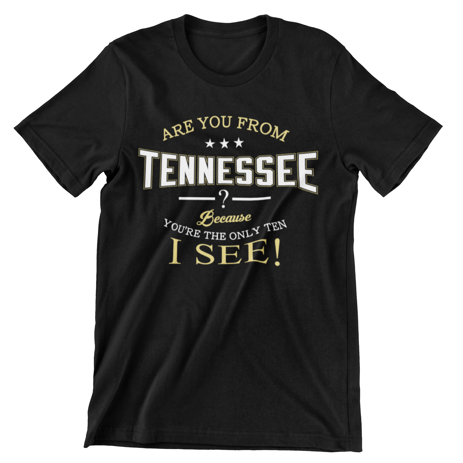 Are You From Tennessee? Because You're The Only Ten I See! T-Shirt - CraftNest - Digital Crafting and Art