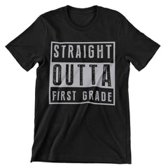 Straight Outta First Grade T-Shirt - CraftNest - Digital Crafting and Art