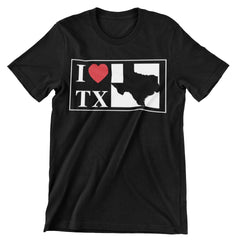 I Love TX T-Shirt - CraftNest - Digital Crafting and Art