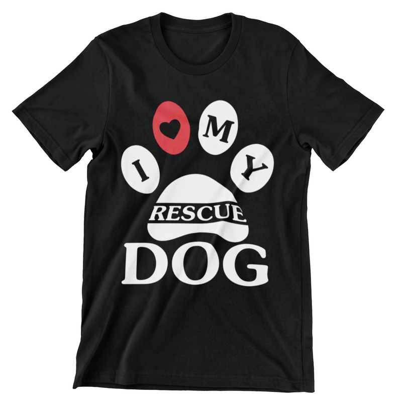 I Love My Rescue Dog T-Shirt - CraftNest - Digital Crafting and Art
