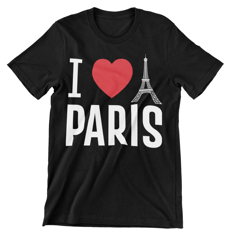 I Love Paris T-Shirt - CraftNest - Digital Crafting and Art