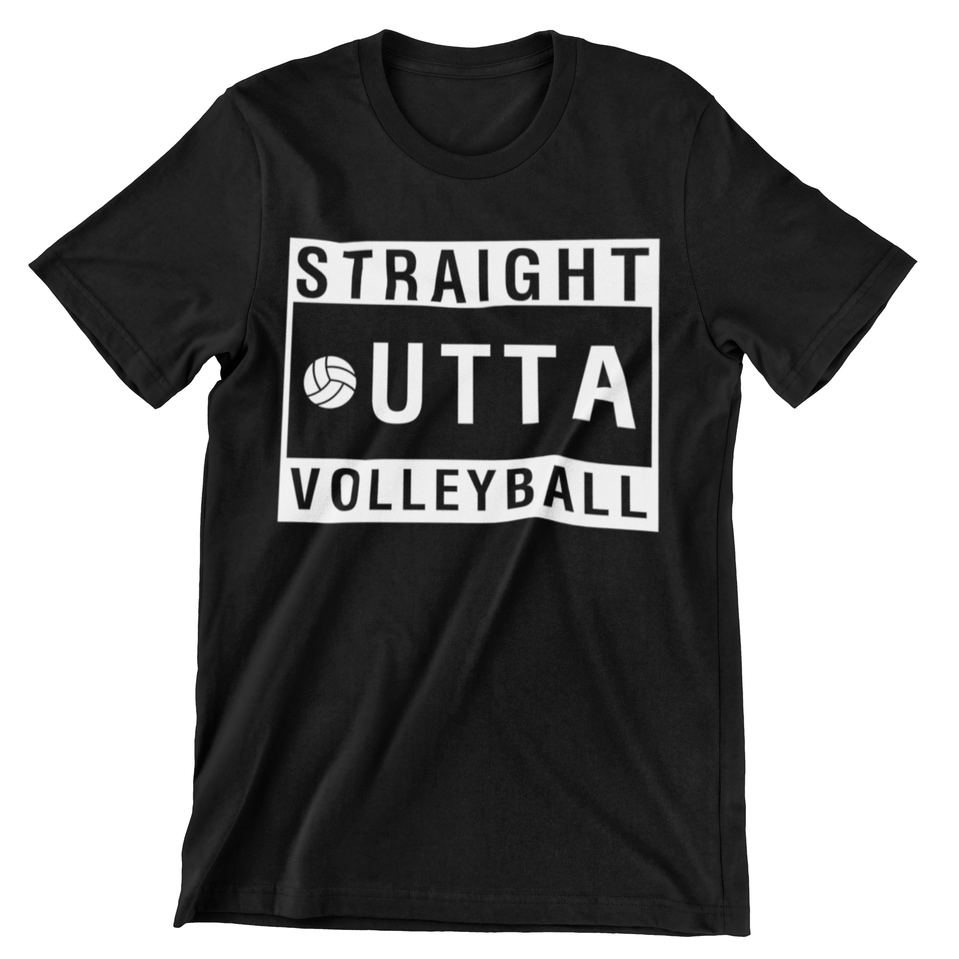 Straight Outta Volleyball T-Shirt - CraftNest - Digital Crafting and Art