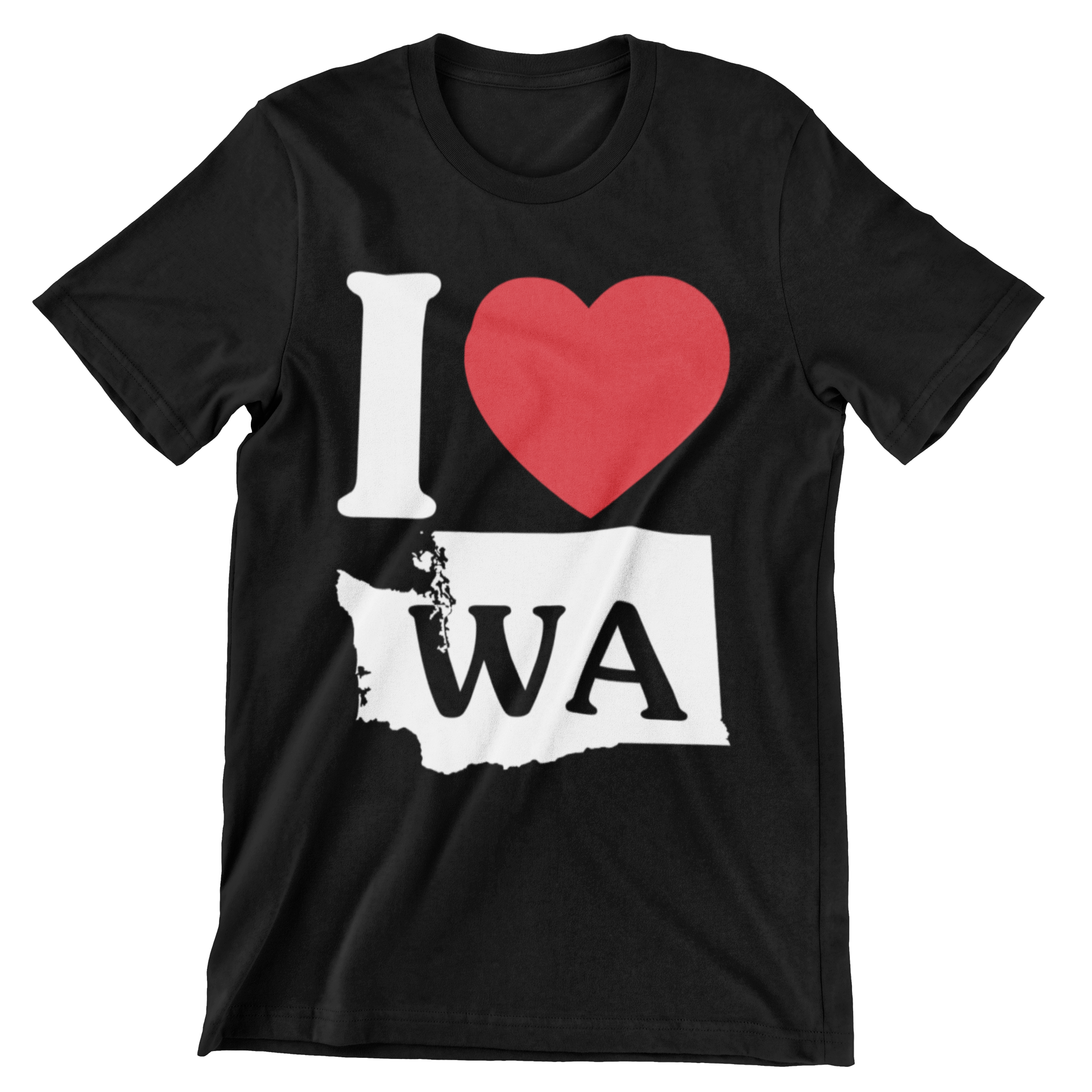 I Love Washington State T-Shirt - CraftNest - Digital Crafting and Art