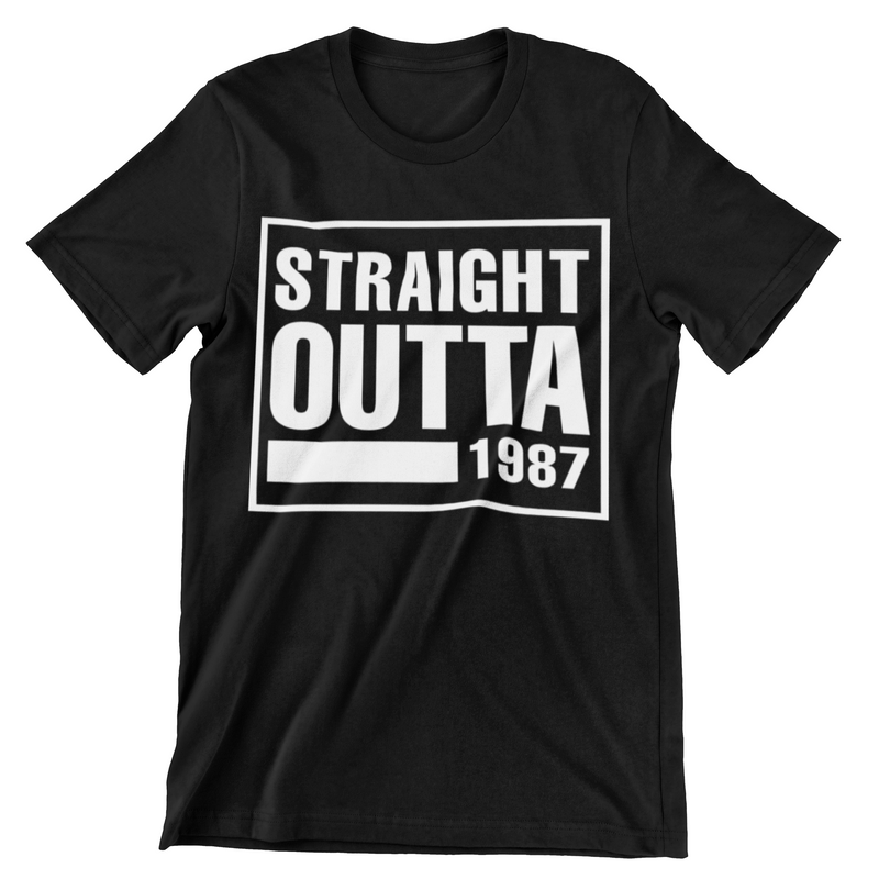 Straight Outta 1987 T-Shirt - CraftNest - Digital Crafting and Art