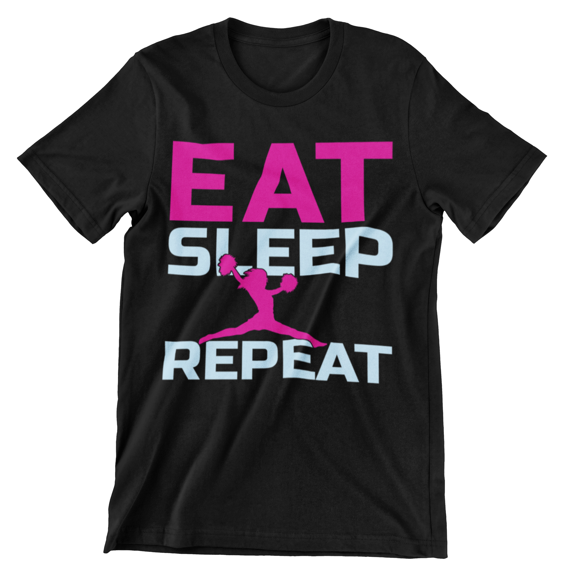 Eat Sleep Cheer T-Shirt - CraftNest - Digital Crafting and Art