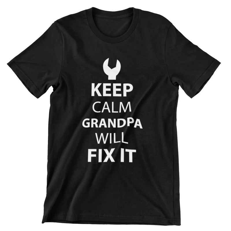 Keep Calm Grandpa Will Fix It T-Shirt - CraftNest - Digital Crafting and Art