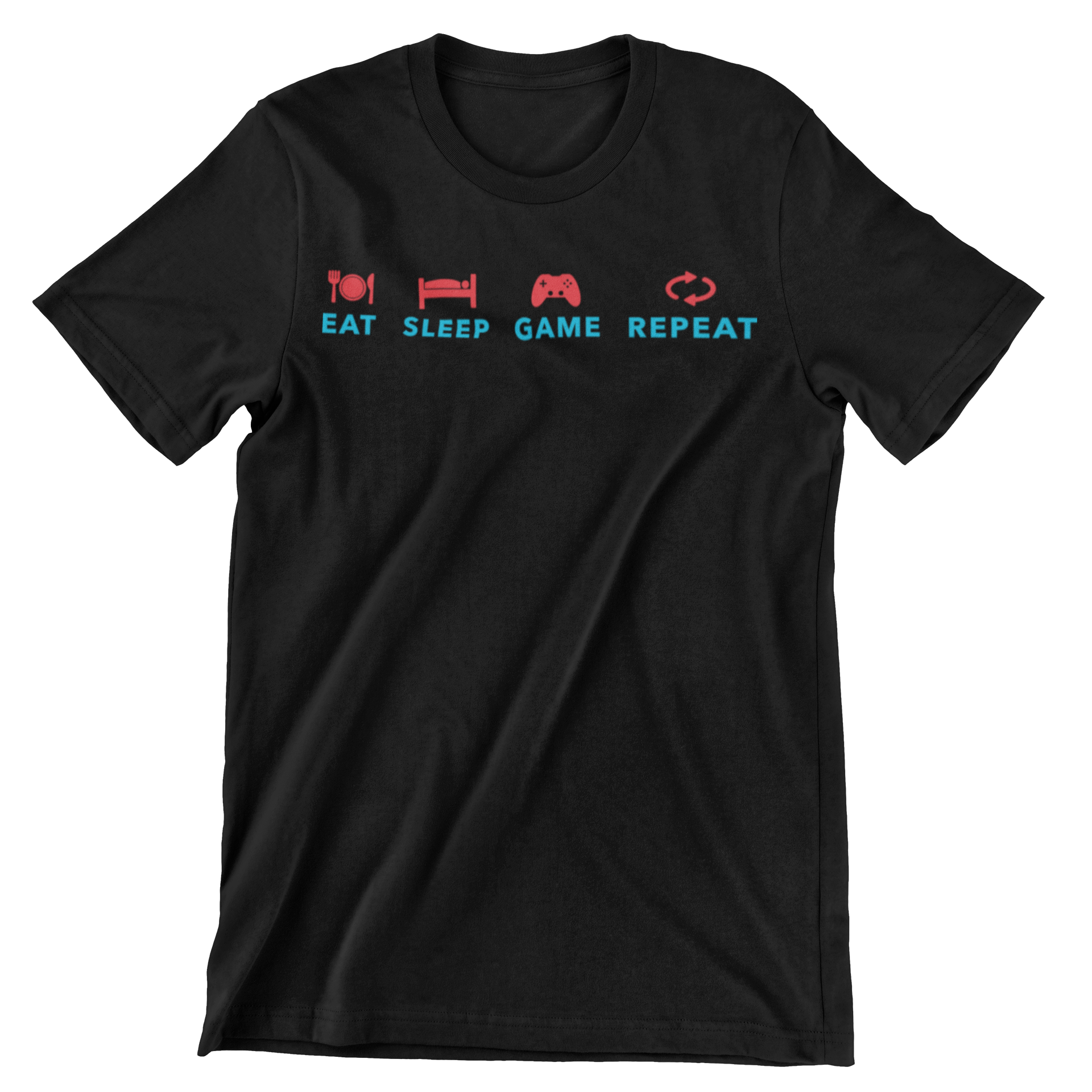 Eat Sleep Game Repeat T-Shirt - CraftNest - Digital Crafting and Art