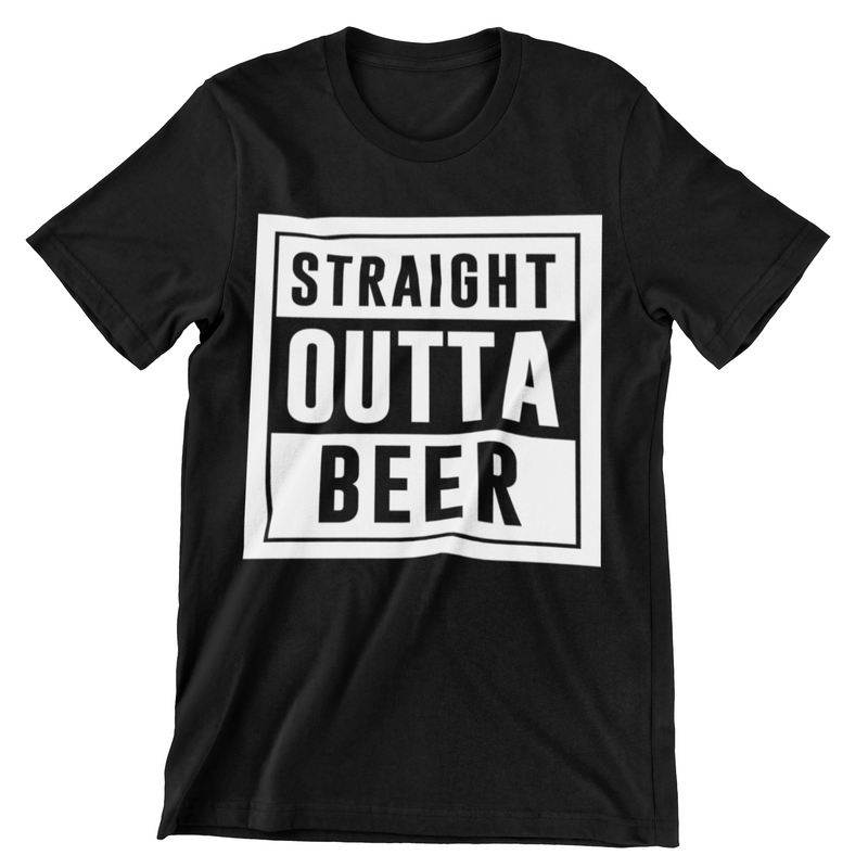 Straight Outta Beer T-Shirt - CraftNest - Digital Crafting and Art