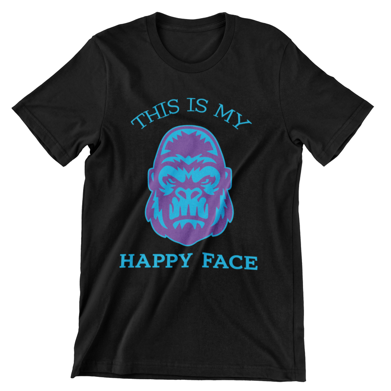 This Is My Happy Face T-Shirt - CraftNest - Digital Crafting and Art