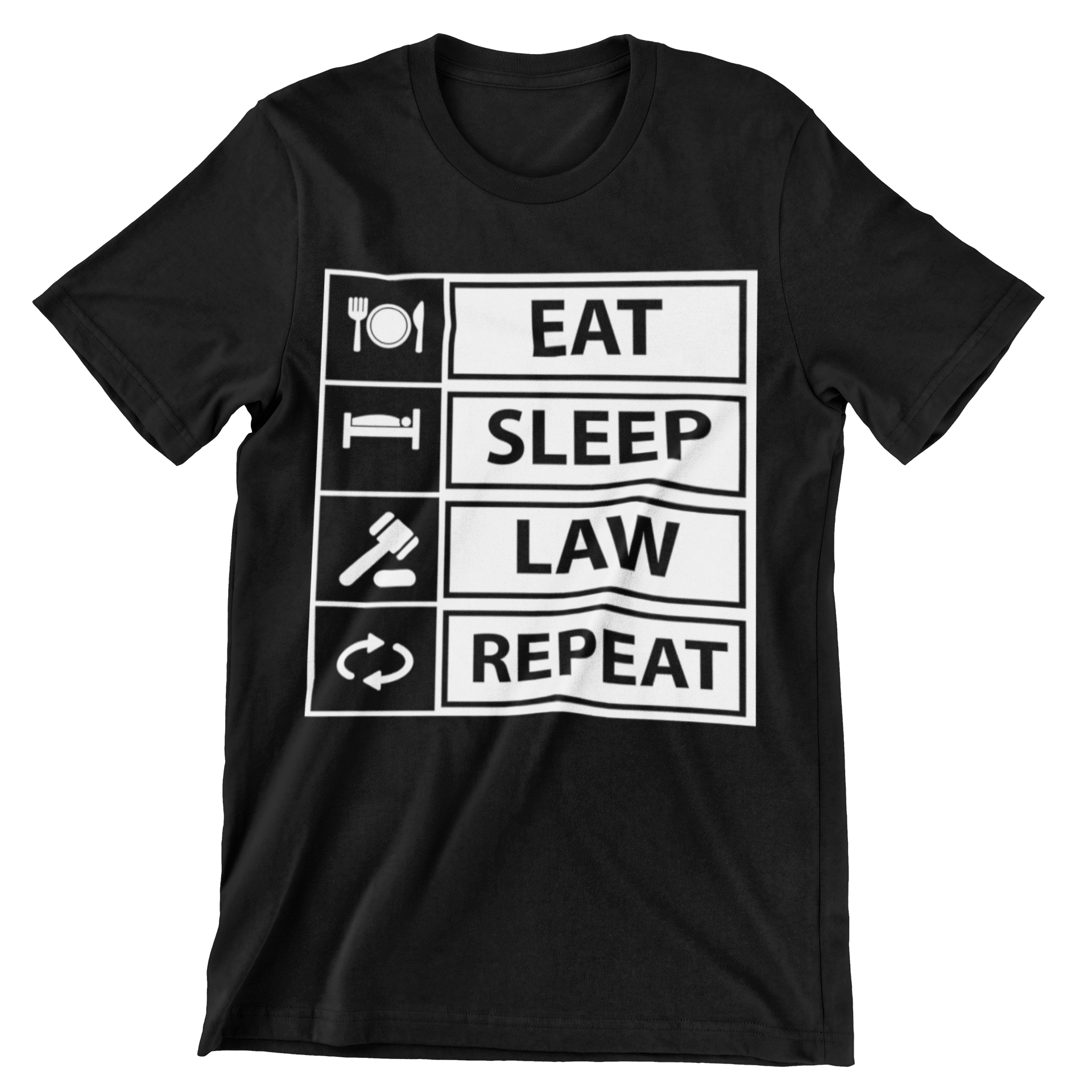 Eat Sleep Law T-Shirt - CraftNest - Digital Crafting and Art