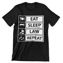 Eat Sleep Law T-Shirt - CraftNest - Digital Crafting and Art
