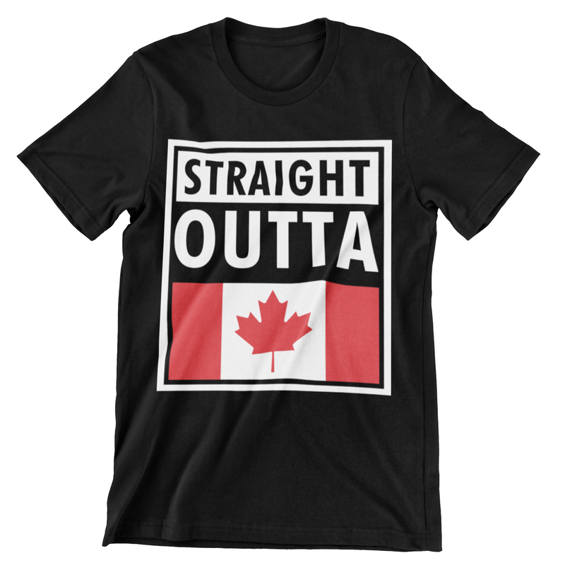 Straight Outta Canada T-Shirt - CraftNest - Digital Crafting and Art