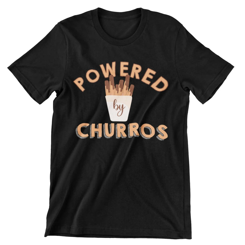 Powered By Churros T-Shirt - CraftNest - Digital Crafting and Art