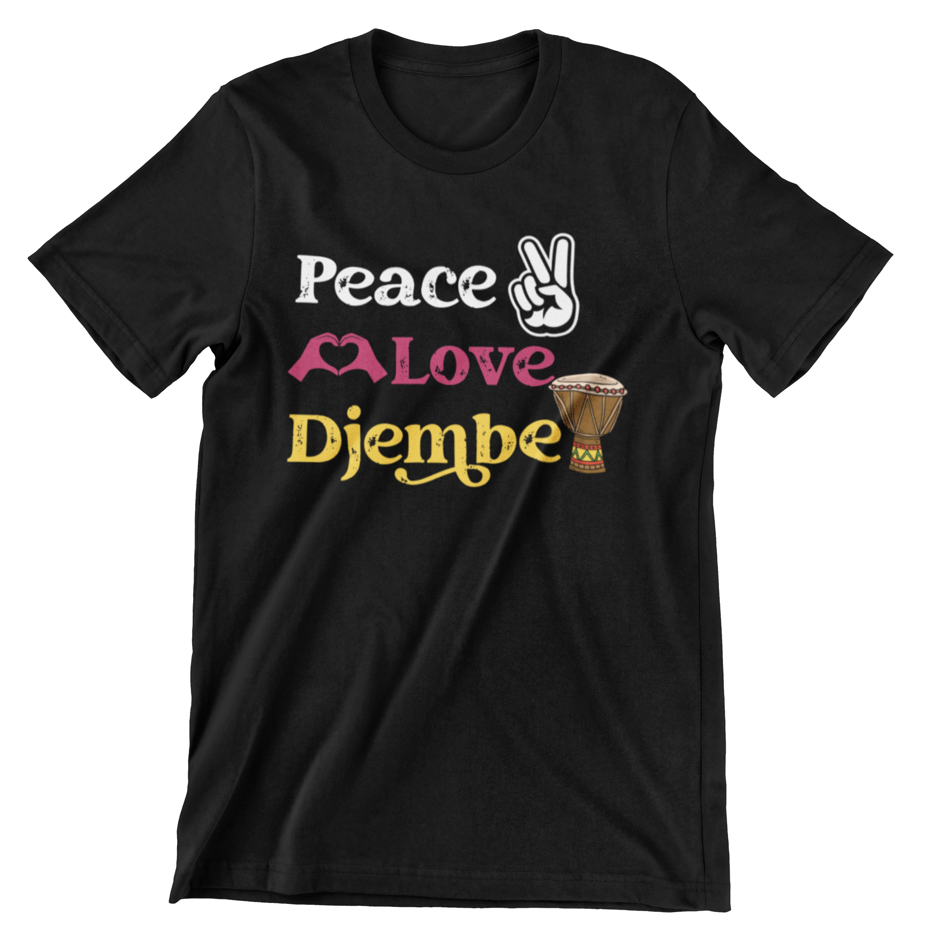 Peace Love Djembe T-Shirt - CraftNest - Digital Crafting and Art