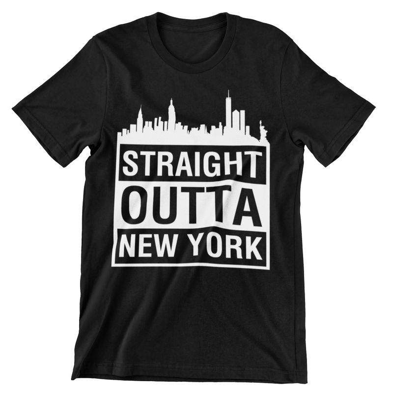 Straight Outta New York T-Shirt - CraftNest - Digital Crafting and Art